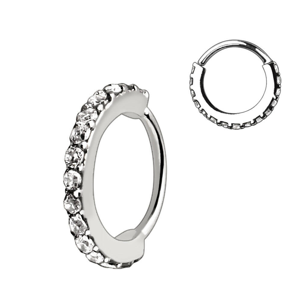 Stainless Steel Multi-Jeweled Annealed Seamless Ring Seamless Ring Impulse Piercings