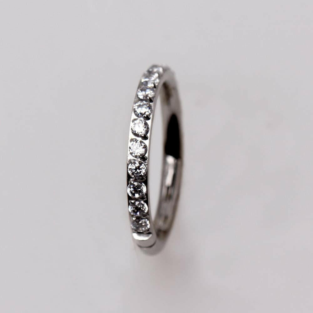 Stainless Steel Multi-Jeweled Seamless Clicker Ring Seamless Ring Impulse Piercings