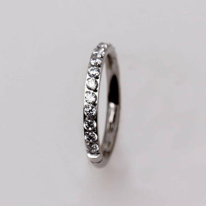 Stainless Steel Multi-Jeweled Seamless Clicker Ring Seamless Ring Impulse Piercings