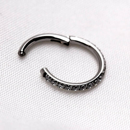 Stainless Steel Multi-Jeweled Seamless Clicker Ring Seamless Ring Impulse Piercings