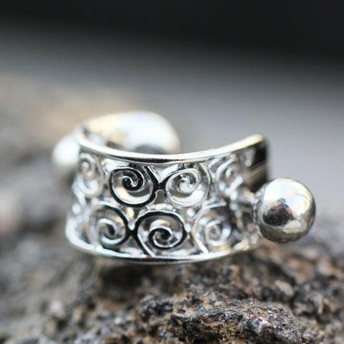 Stainless Steel Multi-Spirals Cartilage Cuff Earring Cuff Earring Impulse Piercings