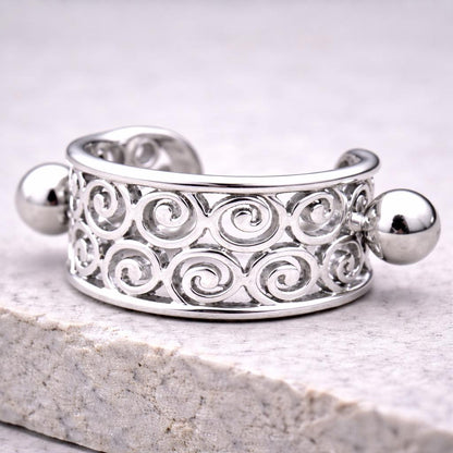 Stainless Steel Multi-Spirals Cartilage Cuff Earring - Skin Metals
