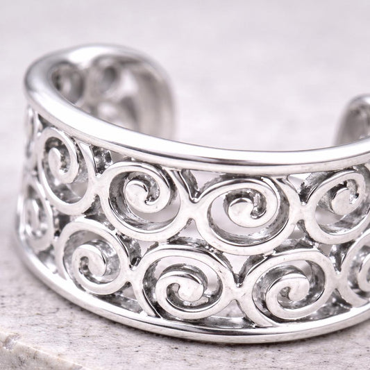 Stainless Steel Multi-Spirals Cartilage Cuff Earring - Skin Metals