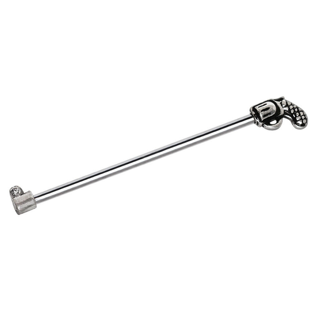 Stainless Steel Pistol Industrial Barbell Industrial Barbell Impulse Piercings