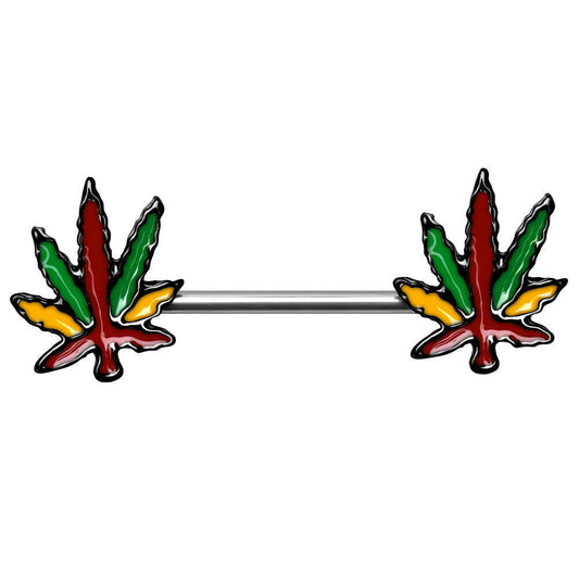 Stainless Steel Pot Leaf Nipple Bar