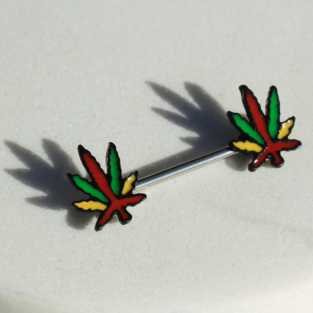 Stainless Steel Pot Leaf Nipple Bar