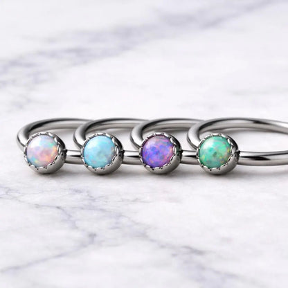Stainless Steel Rainbow Rhinestone Captive Bead Ring Nipple Jewelry Nipple Rings Impulse Piercings