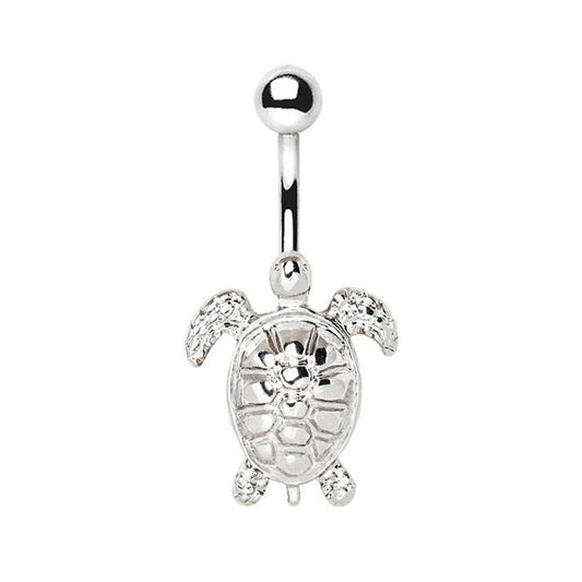 Stainless Steel Sea Turtle Navel Ring