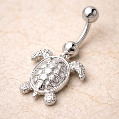 Stainless Steel Sea Turtle Navel Ring Navel Ring Skin Metals