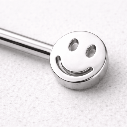 Stainless Steel Smiley Face Nipple Bar Nipple Ring Skin Metals