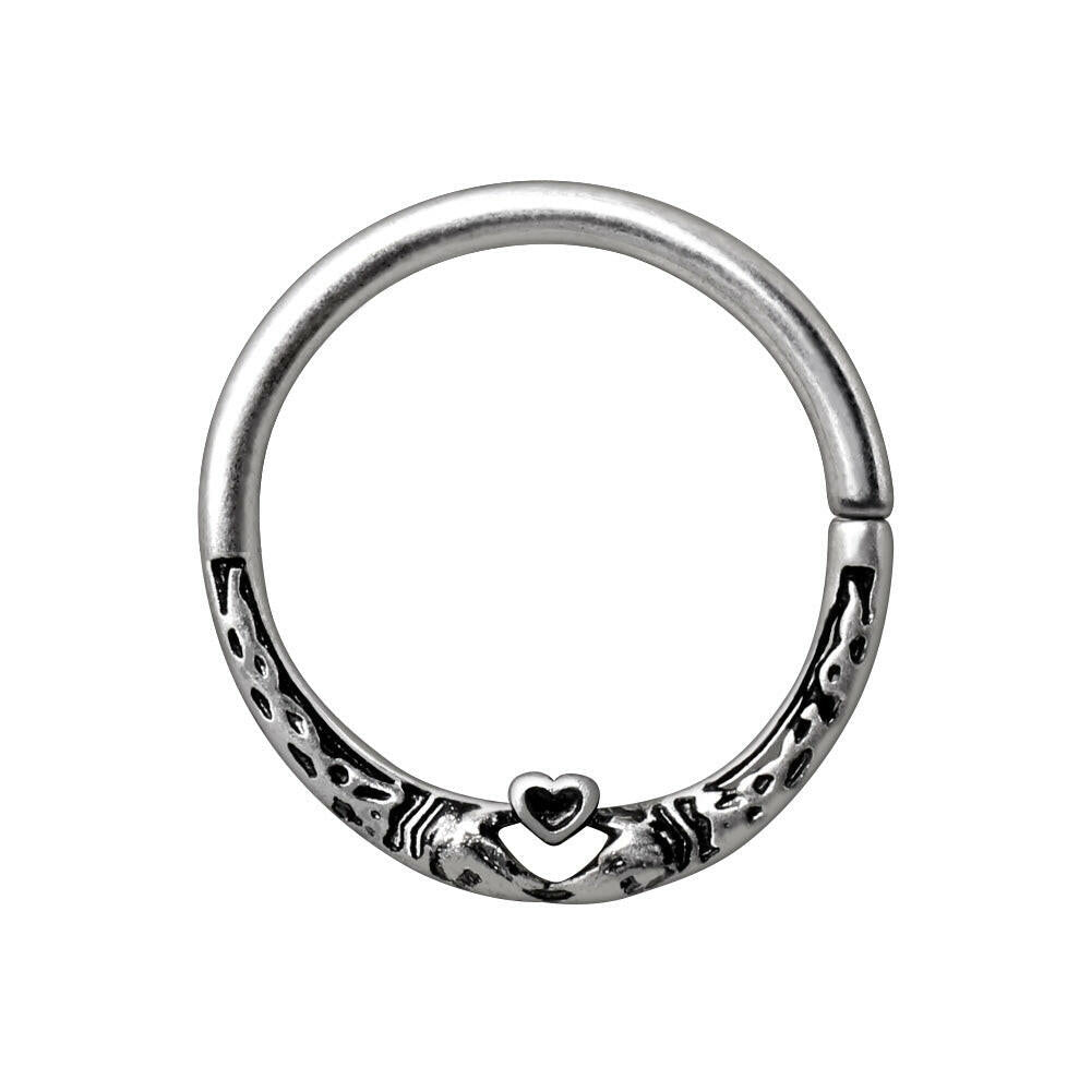 Stainless Steel Snake Heart Seamless Ring Seamless Ring Impulse Piercings