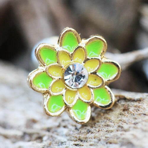 Stainless Steel Spring Flower Cartilage Earring Cartilage Earring Impulse Piercings