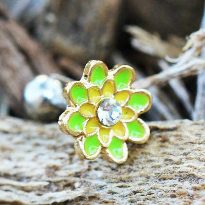 Stainless Steel Spring Flower Cartilage Earring Cartilage Earring Impulse Piercings