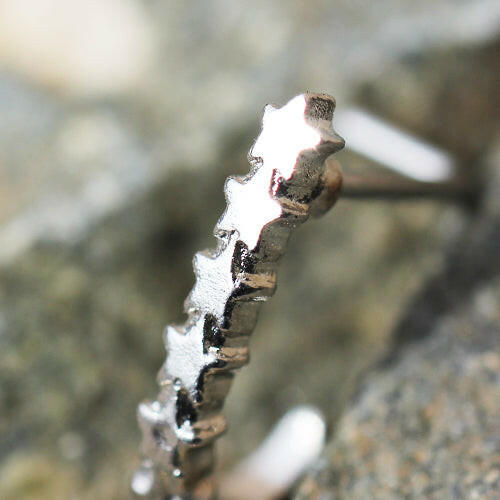Stainless Steel Star L Bend Half Nose Hoop