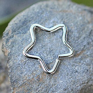 Stainless Steel Star Shaped Cartilage Earring