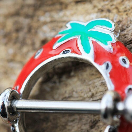 Stainless Steel Strawberry Nipple Shield Nipple Ring Impulse Piercings