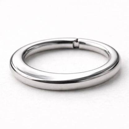 Seamless Clicker Ring 16G 8mm Stainless Steel Septum Nose Lip Cartilage Hoop - Skin Metals