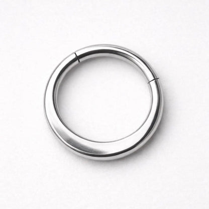 Seamless Clicker Ring 16G 8mm Stainless Steel Septum Nose Lip Cartilage Hoop - Skin Metals