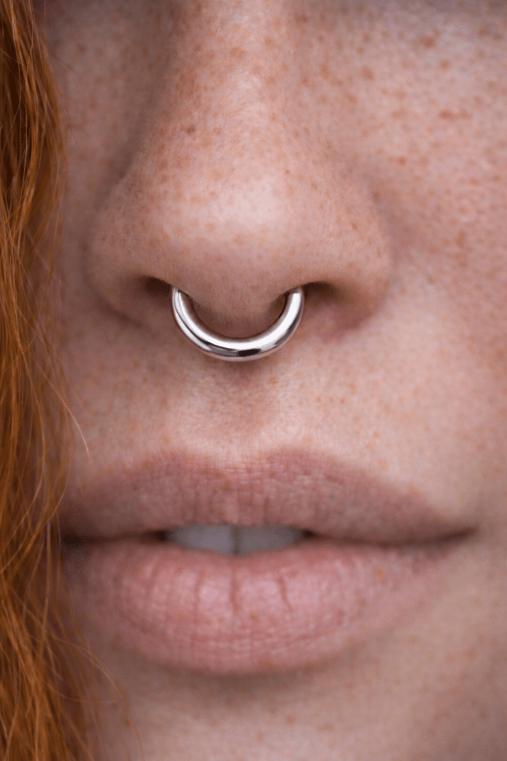 Seamless Clicker Ring 16G 8mm Stainless Steel Septum Nose Lip Cartilage Hoop - Skin Metals