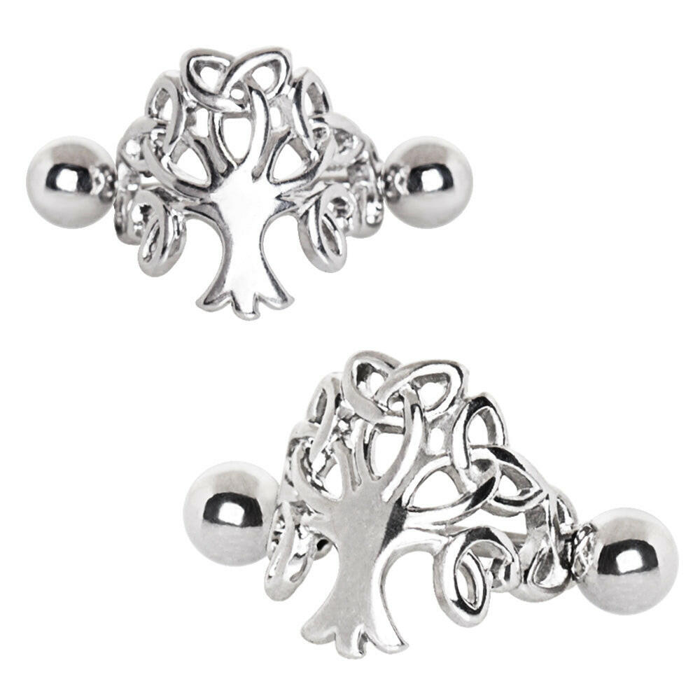 Stainless Steel Tree of Life Cartilage Cuff Earring Cuff Earring Impulse Piercings