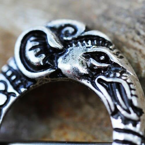 Stainless Steel Tribal Elephant Nipple Shield Nipple Ring Impulse Piercings