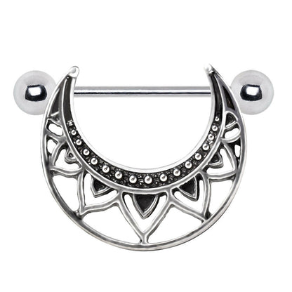 Stainless Steel Tribal Nipple Shield Nipple Ring Skin Metals