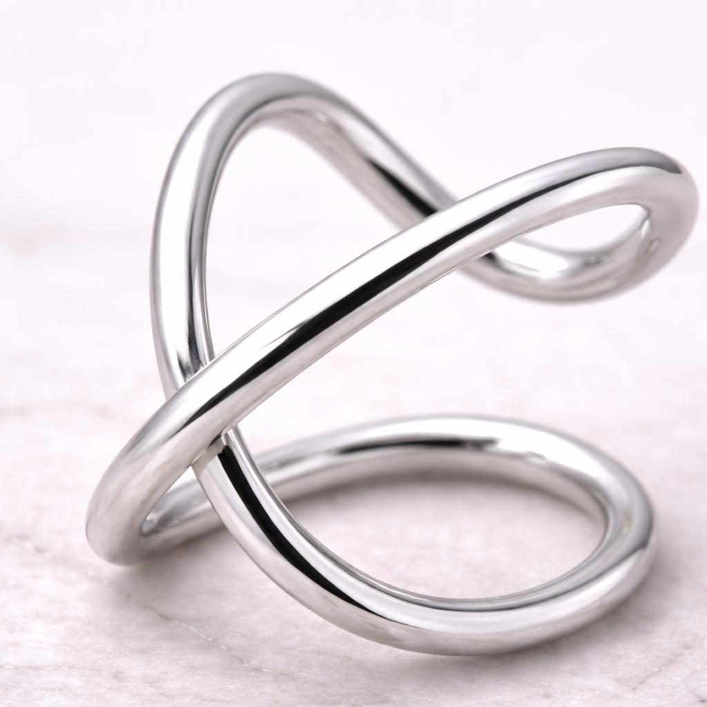 Stainless Steel X Ring Fake Cartilage Ear Cuff - Skin Metals