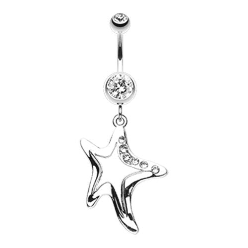 Starfish Dazzle Belly Button Ring Navel Ring Impulse Piercings