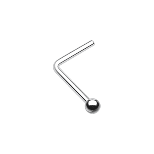 Steel Ball Top L-Shaped Nose Ring Nose Ring Impulse Piercings