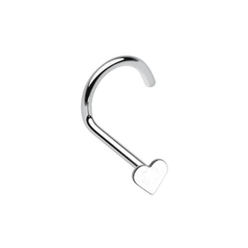 Steel Heart Nose Screw Ring Nose Ring Impulse Piercings