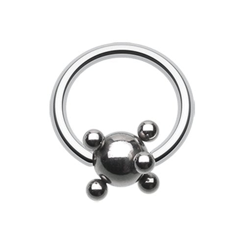 Studded Ball Steel Captive Bead Ring Captive Bead Impulse Piercings 16 GA (1.2mm) 5/16" (8mm) 5/32" (4mm)