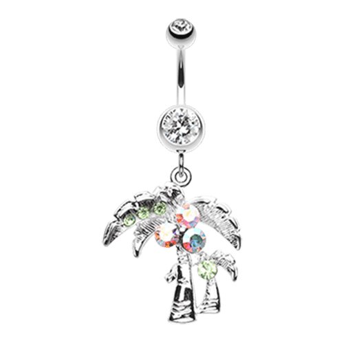 Summer Palmtree Belly Button Ring Navel Ring Impulse Piercings