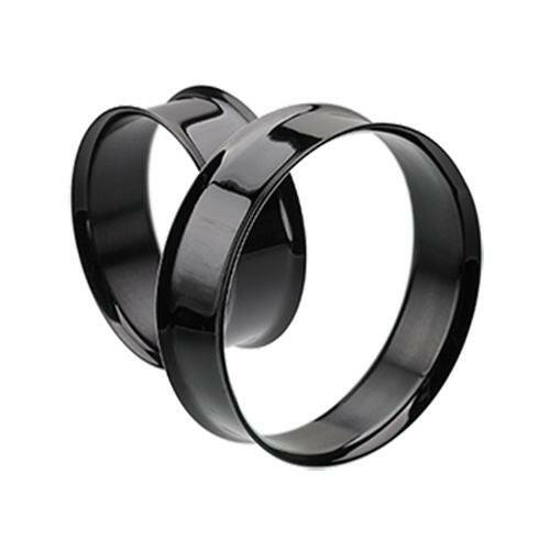 Supersize Colorline Steel Double Flared Ear Gauge Tunnel Plug Earrings Plug Earrings Impulse Piercings 1-1/8" (29mm)