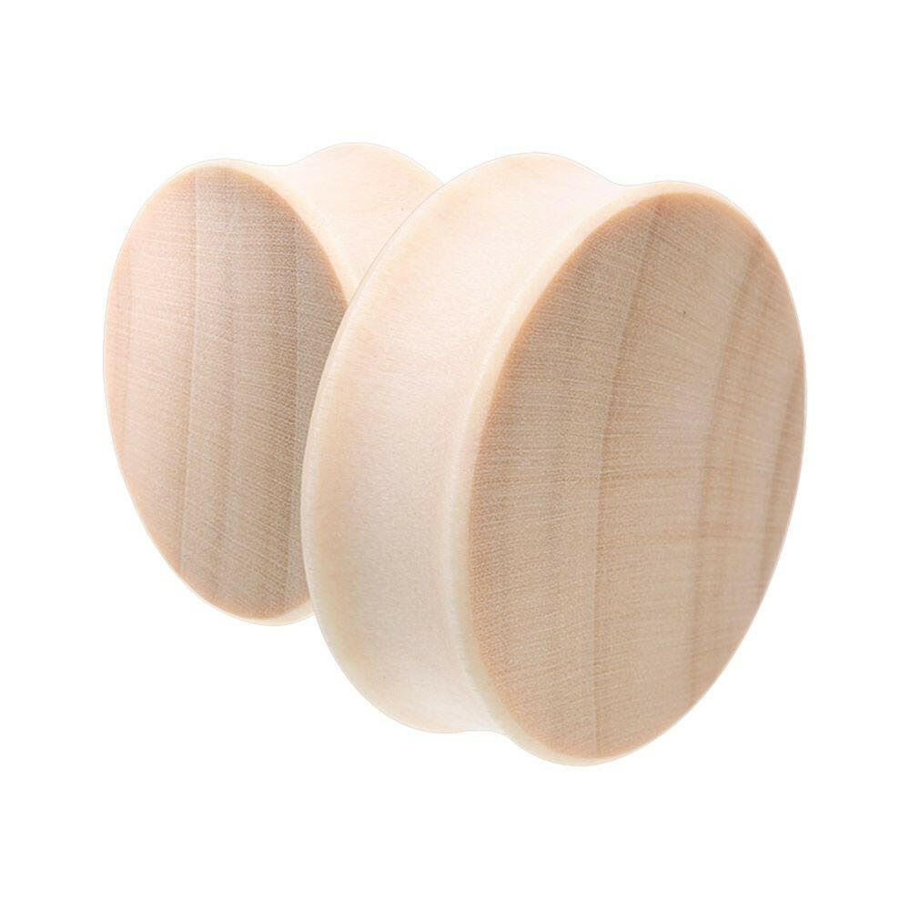 Supersize Crocodile Wood Double Flared Ear Gauge Plug Plugs Impulse Piercings 1-1/8" (29mm)