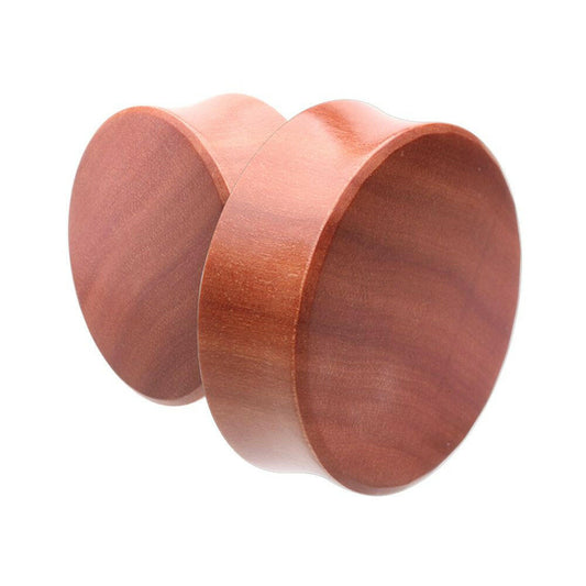 Supersize Sawo Wood Double Flared Ear Gauge Plug Earrings Plug Earrings Impulse Piercings 1-1/8" (29mm)