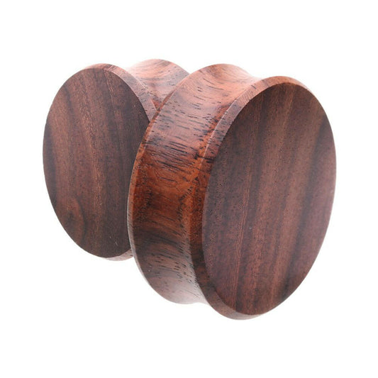 Supersize Sono Wood Double Flared Ear Gauge Plug Plugs Impulse Piercings 1-1/8" (29mm)