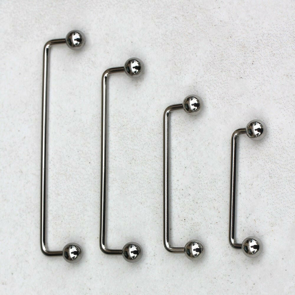 Surgical Steel 90 Degree Surface Barbell