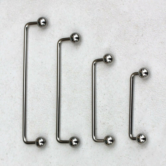Surgical Steel 90 Degree Surface Barbell