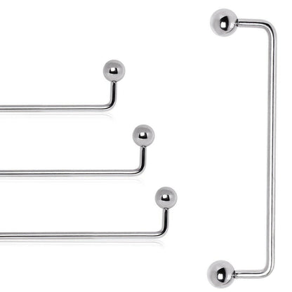 Surgical Steel 90 Degree Surface Barbell