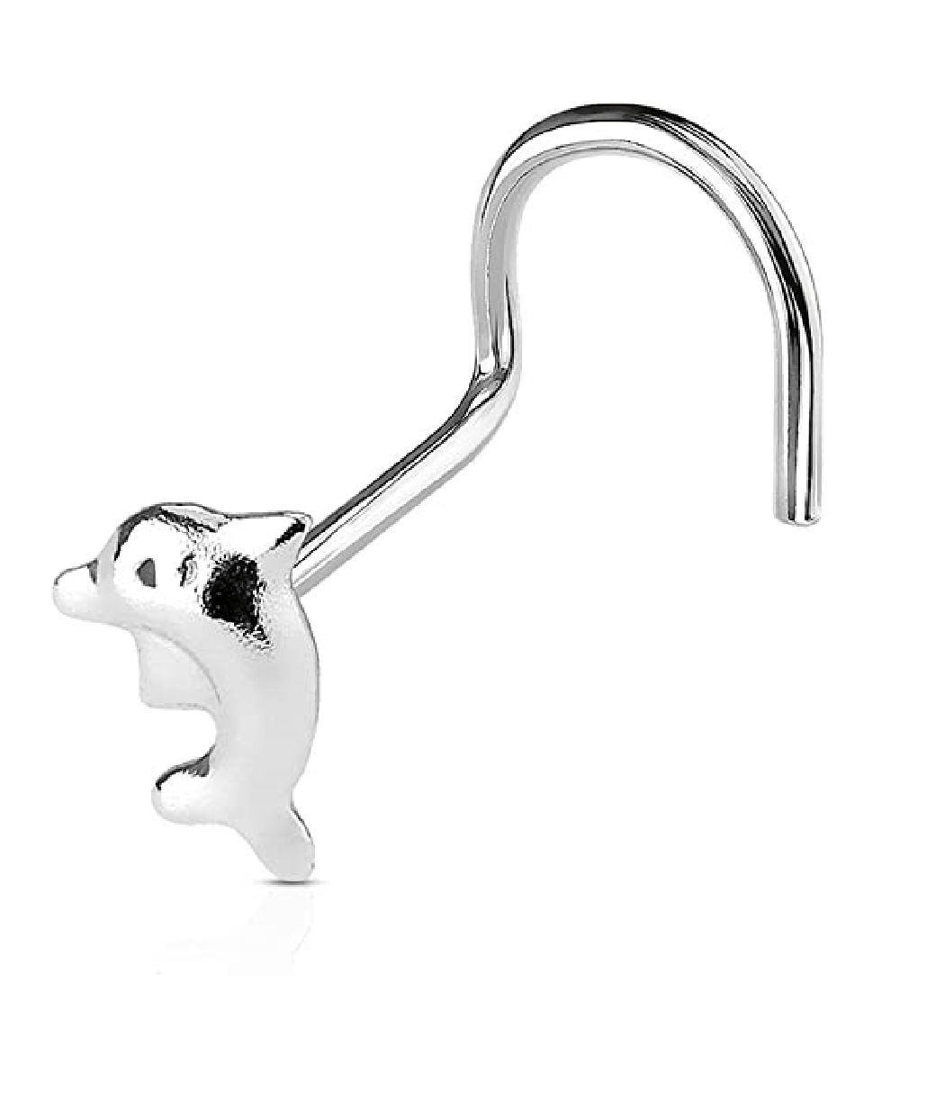 Surgical Steel Dolphin Nose Screw Rings Nose Ring Impulse Piercings