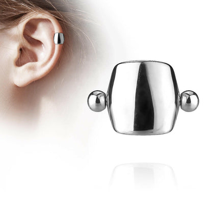 Surgical Steel Plain Shield Ear Cartilage Helix Cuff Barbells Cuff Earring Impulse Piercings