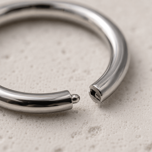 Surgical Steel Seamless Clicker Ring - Skin Metals