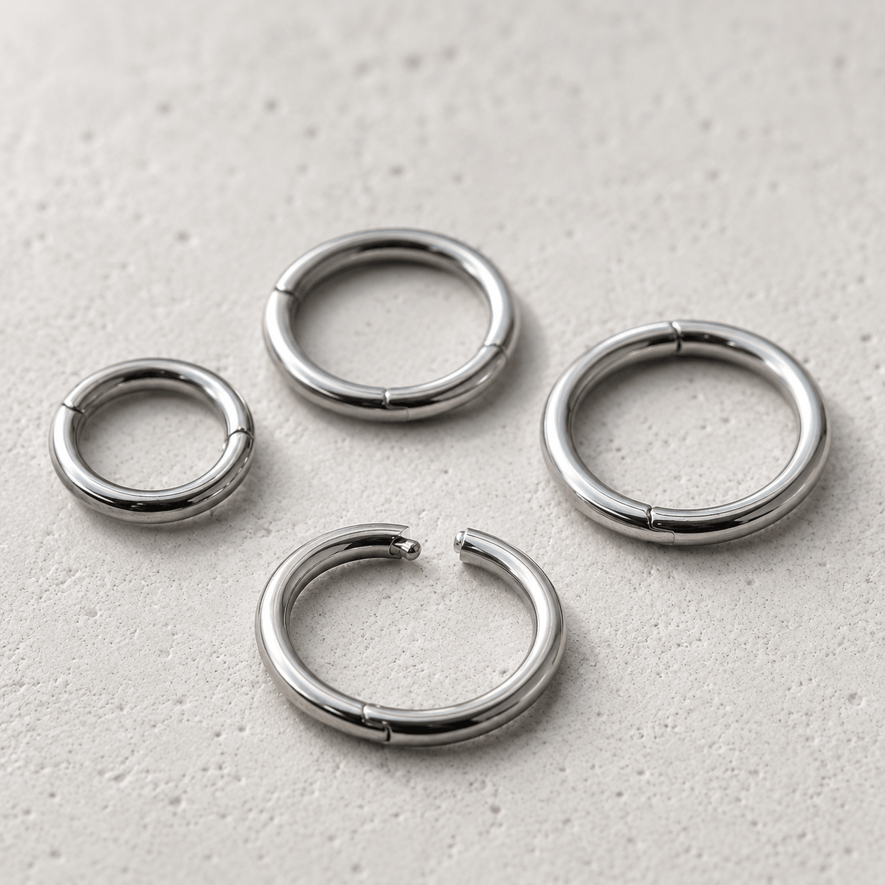Surgical Steel Seamless Clicker Ring - Skin Metals