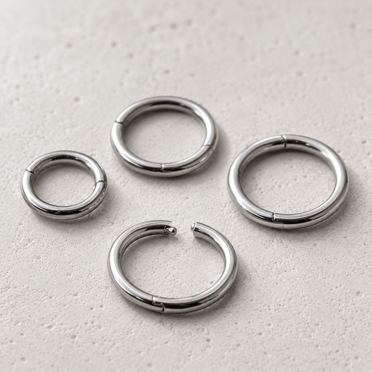 Surgical Steel Seamless Clicker Ring - Skin Metals
