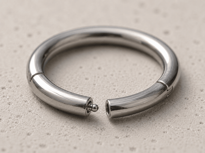 Surgical Steel Seamless Clicker Ring - Skin Metals
