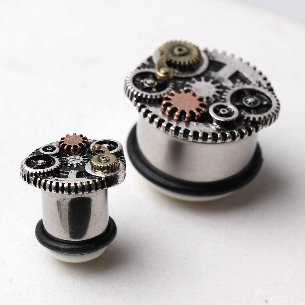 Surgical Steel Steampunk Gear Menagerie Plug Plugs Impulse Piercings