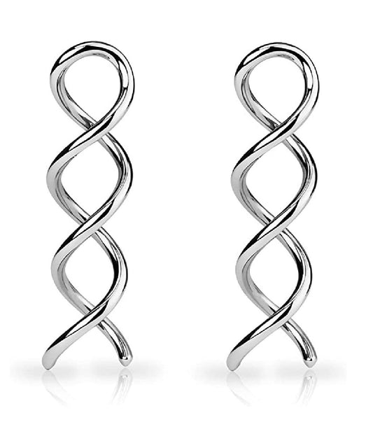 Surgical Steel Swirl Twist Taper Tapers Impulse Piercings 14GA (1.6mm)