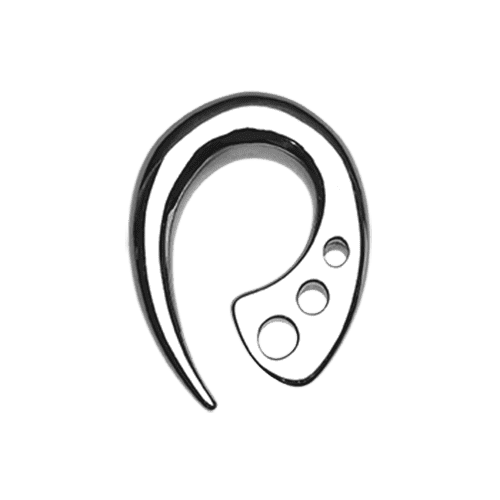 Terrestial Fin Steel Ear Gauge Hanging Taper Tapers Impulse Piercings 14 GA (1.6mm)