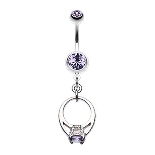 The Promise Belly Button Ring Navel Ring Impulse Piercings Tanzanite
