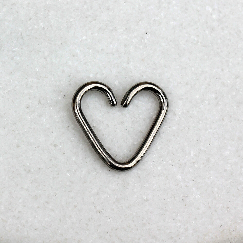 Titanium Heart Shaped Cartilage / Tragus Earring Cartilage Impulse Piercings